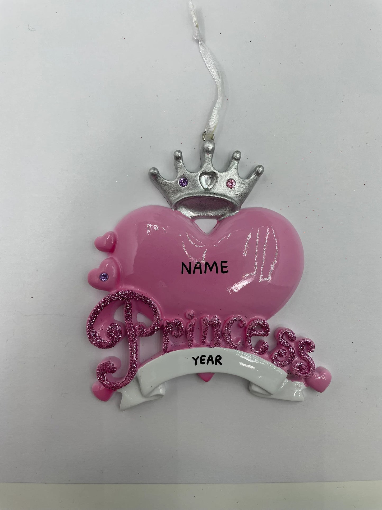 Princess Heart Personalized Christmas Ornament Perfect Gift for Kids Custom Christmas Family Ornaments - Kid Ornaments
