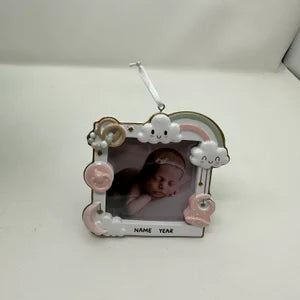 Personalized Baby's First Christmas Picture Frame Christmas