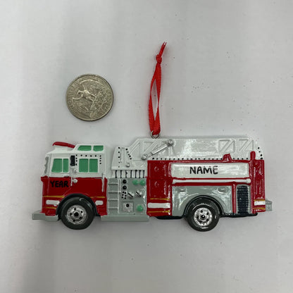 Red Fire Truck Ornamen