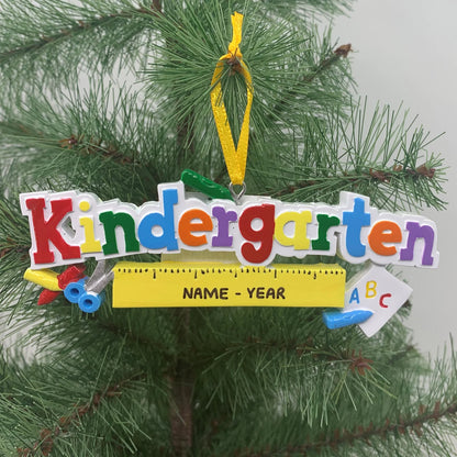 Kindergarten Personalized Christmas Ornament