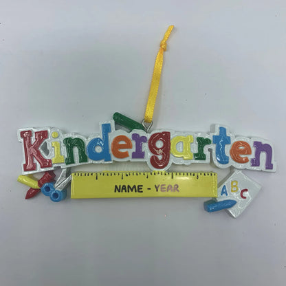 Kindergarten Personalized Christmas Ornament