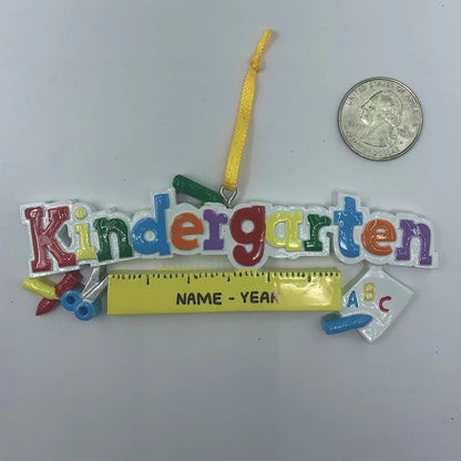 Kindergarten Personalized Christmas Ornament