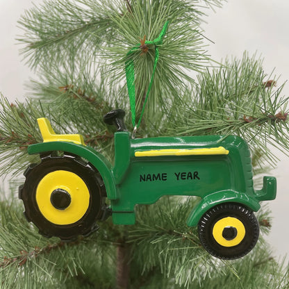 Green Tractor Ornament