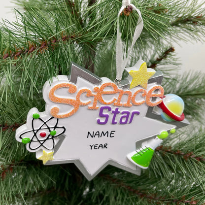 Science Star Ornament School Kid