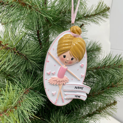 Ballerina Girl Personalized Ornament
