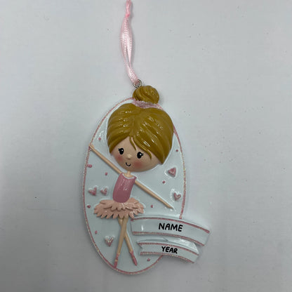 Ballerina Girl Personalized Ornament