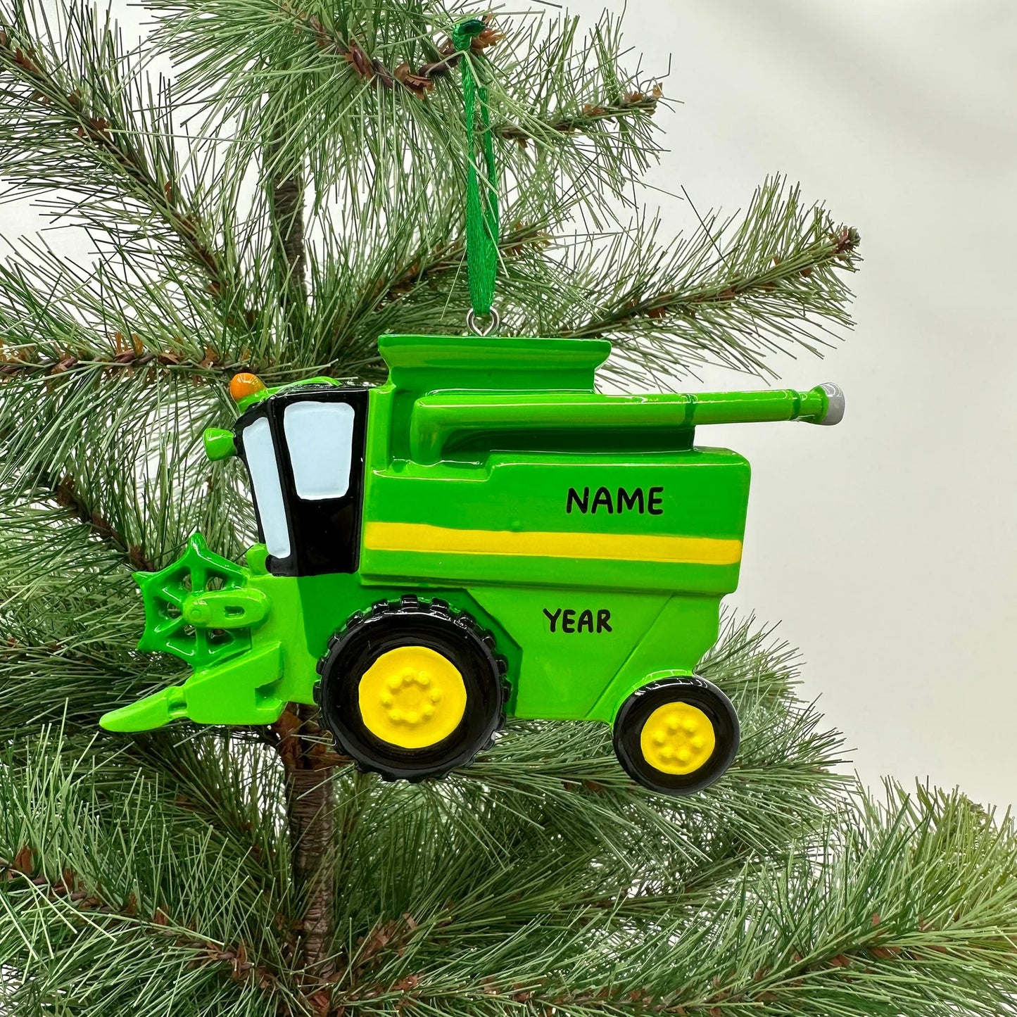Farmers Ornament Combine Harvester Personalized Christmas Ornament Perfect Gift for Kids Custom Christmas Family Ornaments - Kid Ornaments