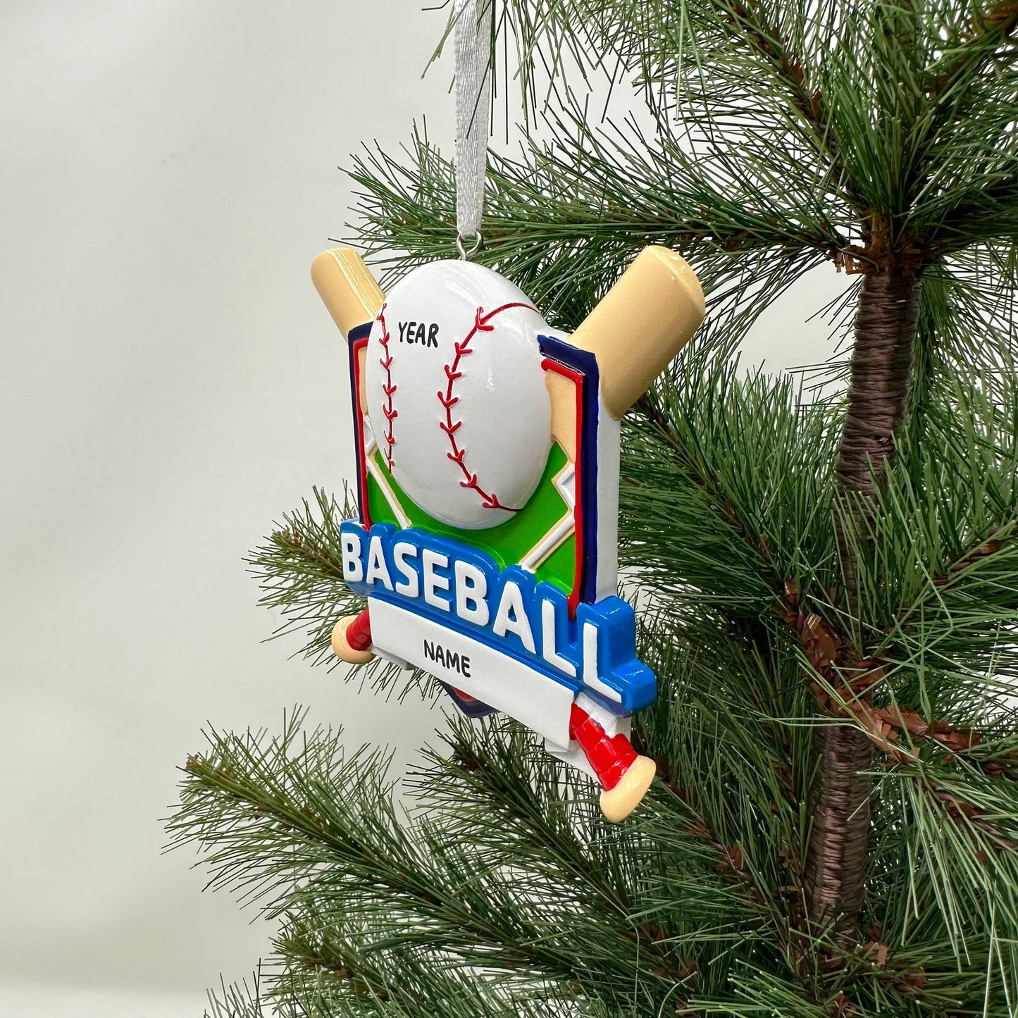 Baseball Shield Ornament for Boy or Girl