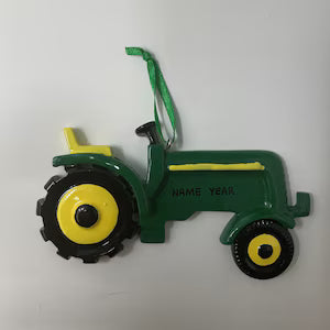 Red Tractor Ornament Personalized Christmas