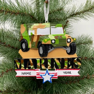 Humvee Military Hummer Ornament Personalized