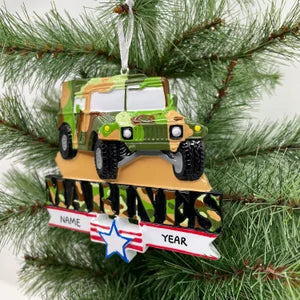 Humvee Military Hummer Ornament Personalized