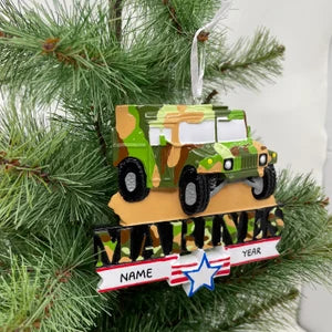 Humvee Military Hummer Ornament Personalized