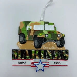 Humvee Military Hummer Ornament Personalized
