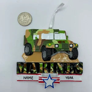 Humvee Military Hummer Ornament Personalized