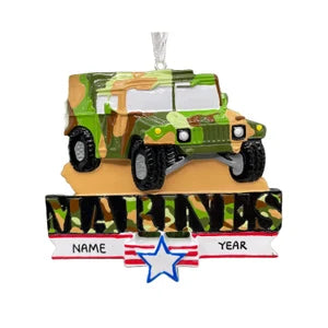 Humvee Military Hummer Ornament Personalized
