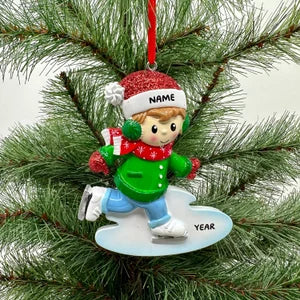 Ice Skater Ice Skater Ornament Boy