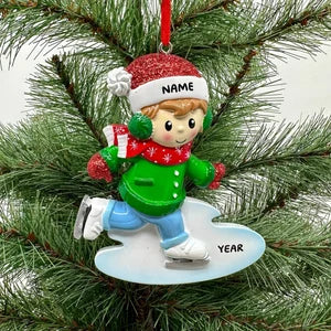 Ice Skater Ice Skater Ornament Boy