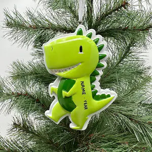 Cutesy Green Dinosaur Dino Trex