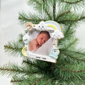 Personalized Baby's First Christmas Picture Frame Christmas