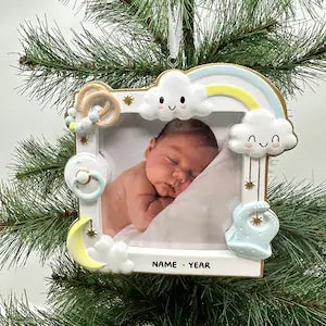 Personalized Baby's First Christmas Picture Frame Christmas
