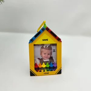 Crayon Picture Frame Christmas