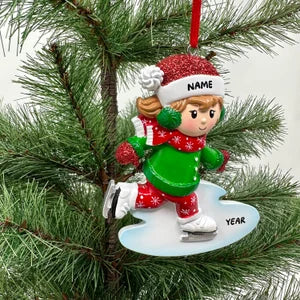Ice Skater Ice Skater Ornament Boy