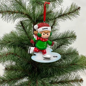 Ice Skater Ice Skater Ornament Boy