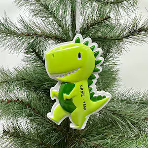 Cutesy Green Dinosaur Dino Trex