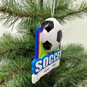 Soccer Shield Ornament Sports Ornament