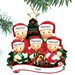 Opening Presents Family Ornament Personalized Ornament Family of 2 3 4 5 6 Christmas Ornament Holiday Gift - Family of 6