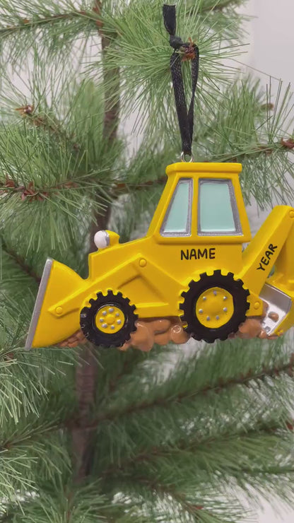 Excavator Ornament Backhoe