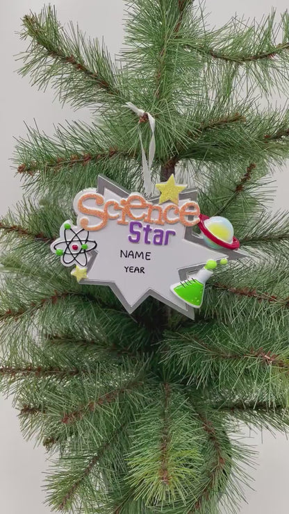 Science Star Ornament School Kid