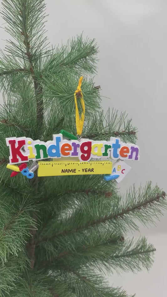 Kindergarten Personalized Christmas Ornament
